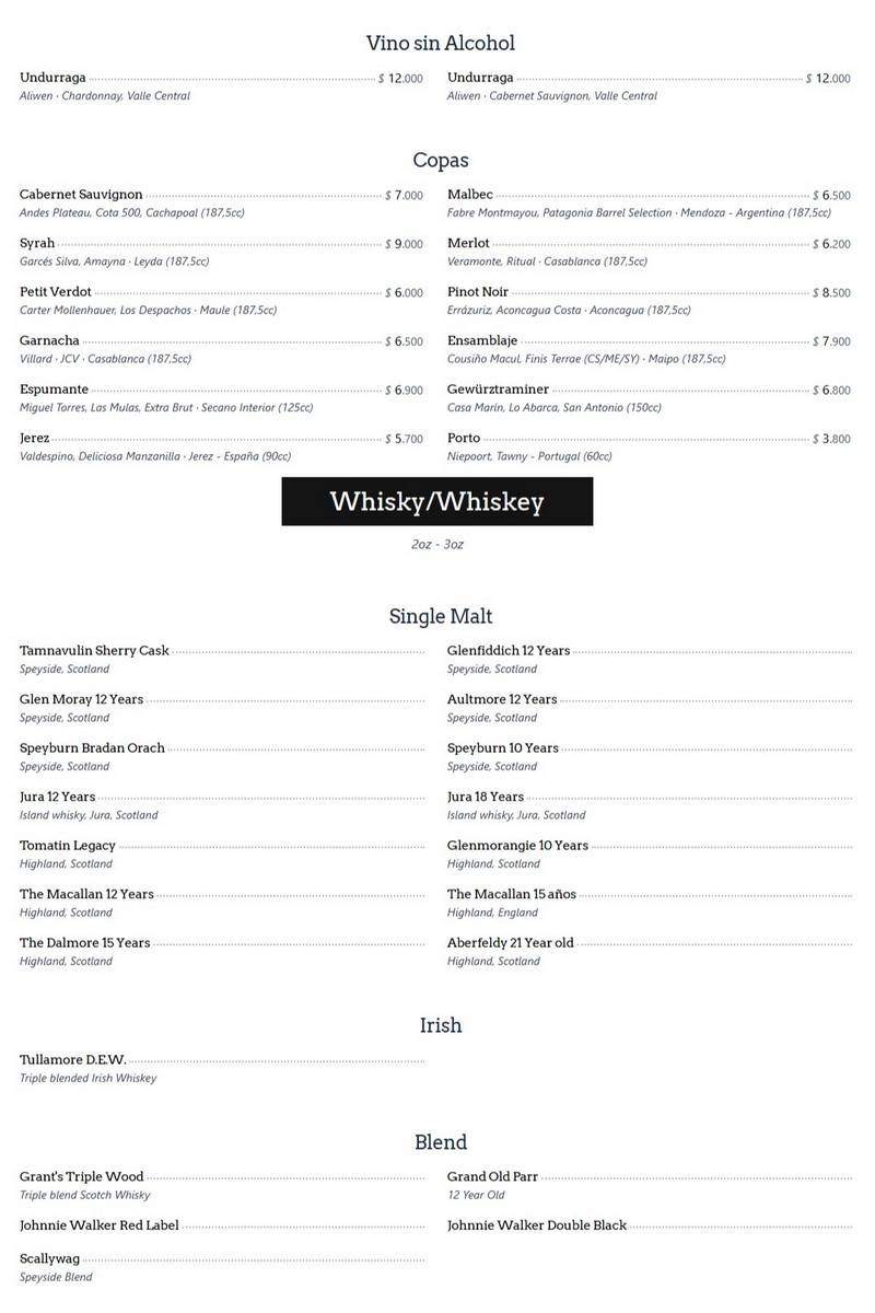 Happening Santiago Menu p11