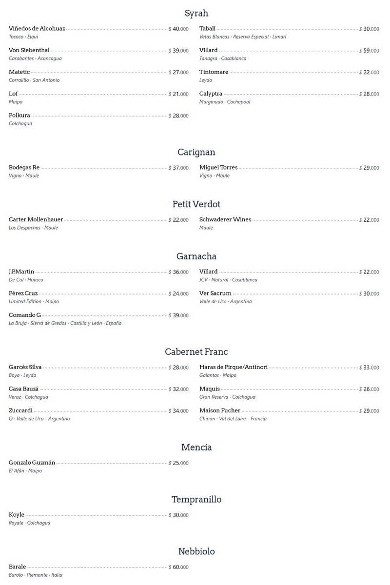 Happening Santiago Menu p7