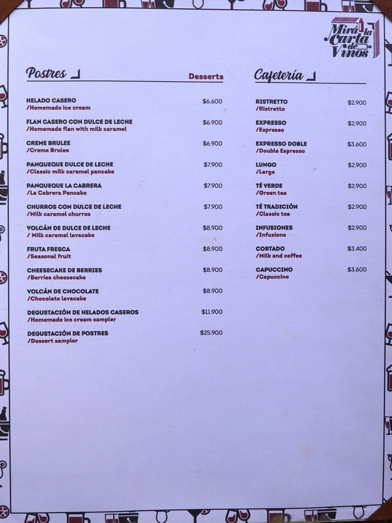 La Cabrera Menu p9