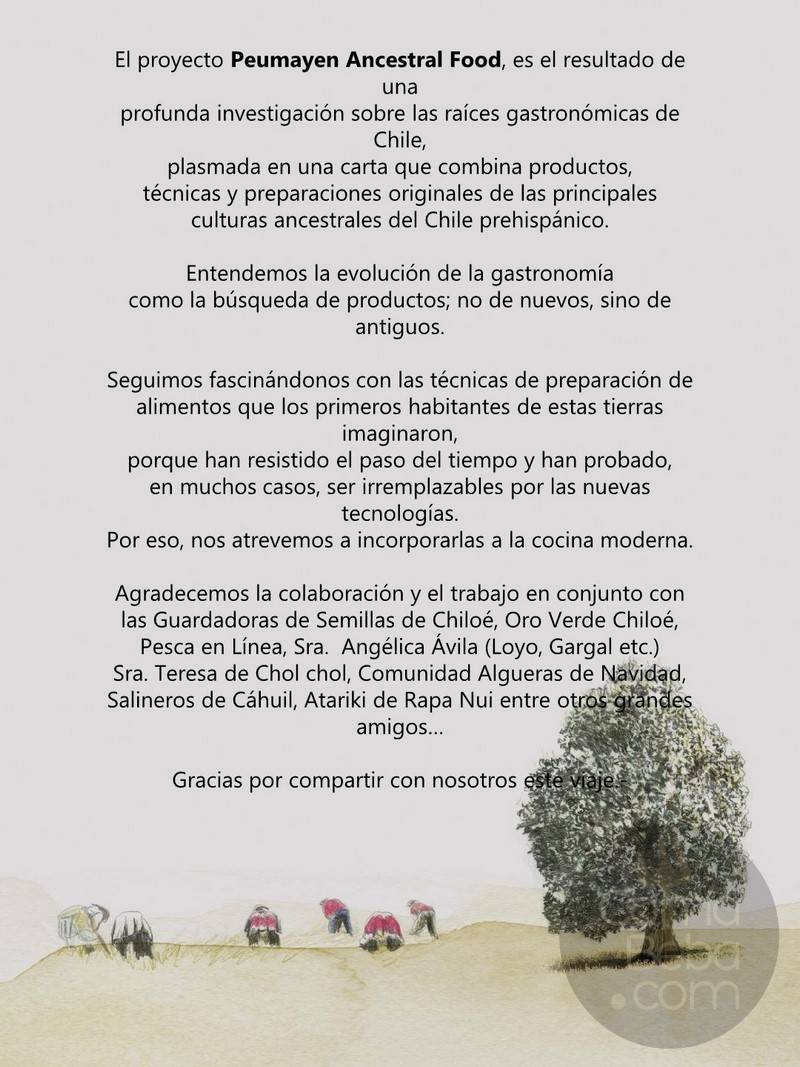 Peumayen Ancestral Food Menu p2