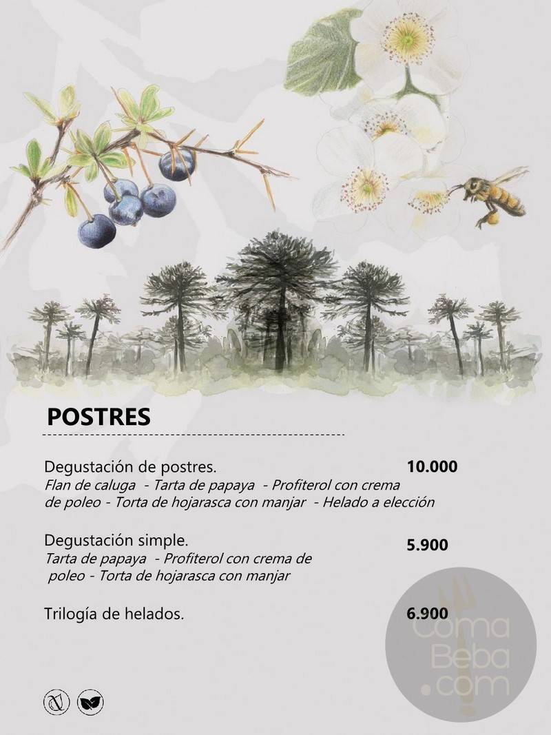 Peumayen Ancestral Food Menu p9