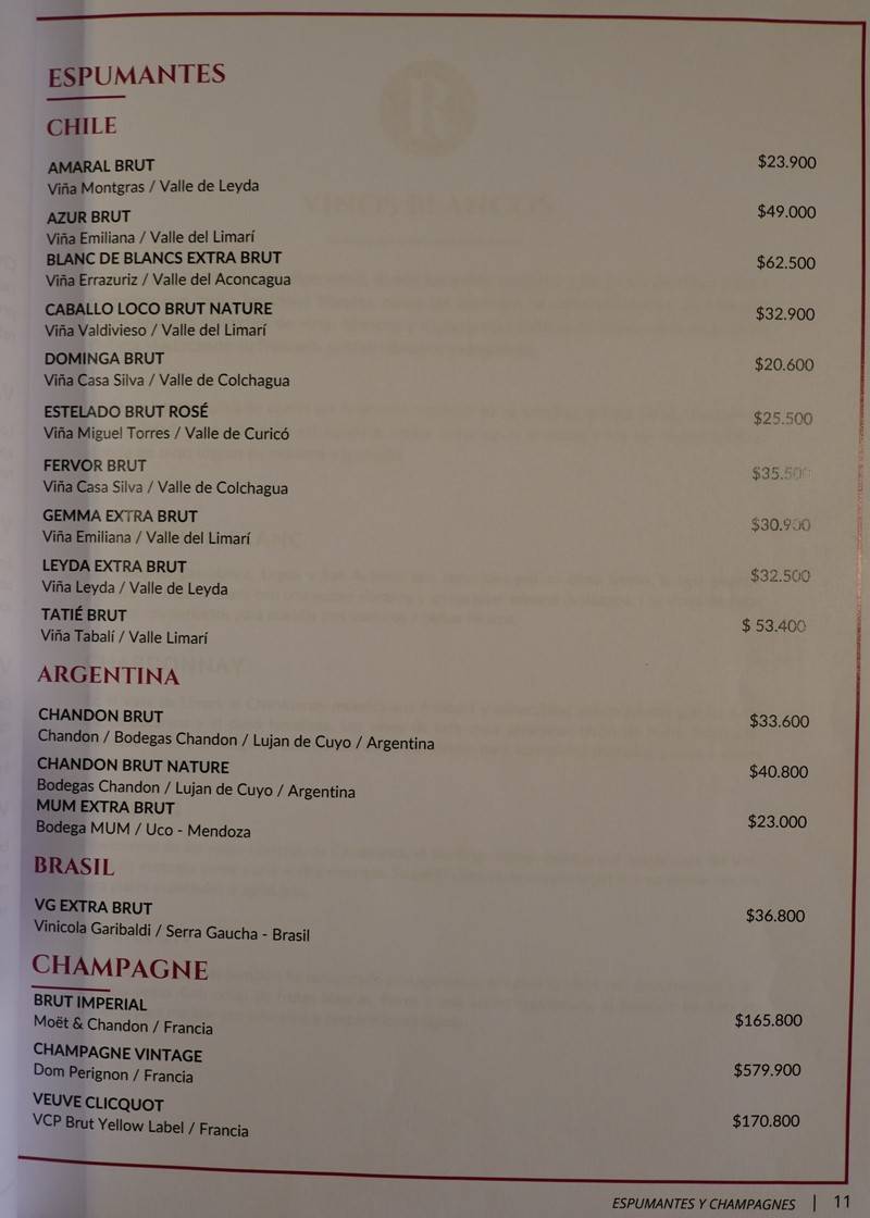Rubaiyat Steakhouse Santiago Menu p10