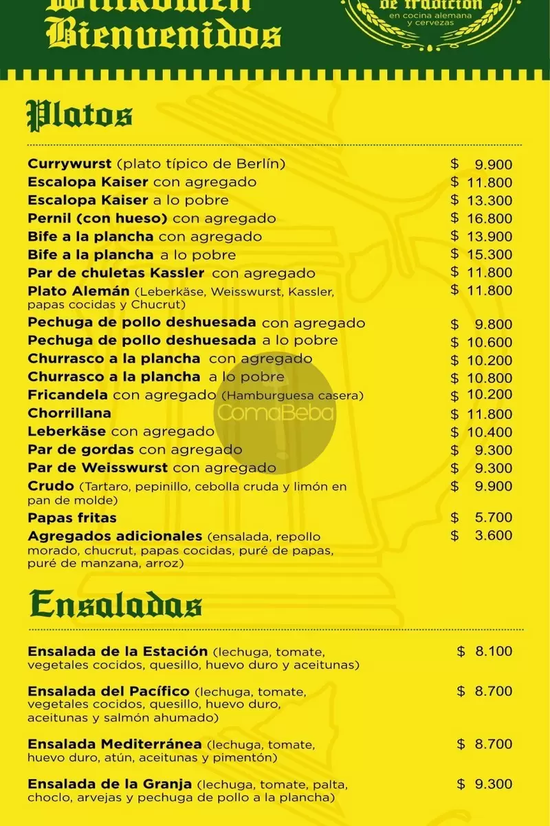 Elkika Ilmanau – Santiago – Menu with Prices p3