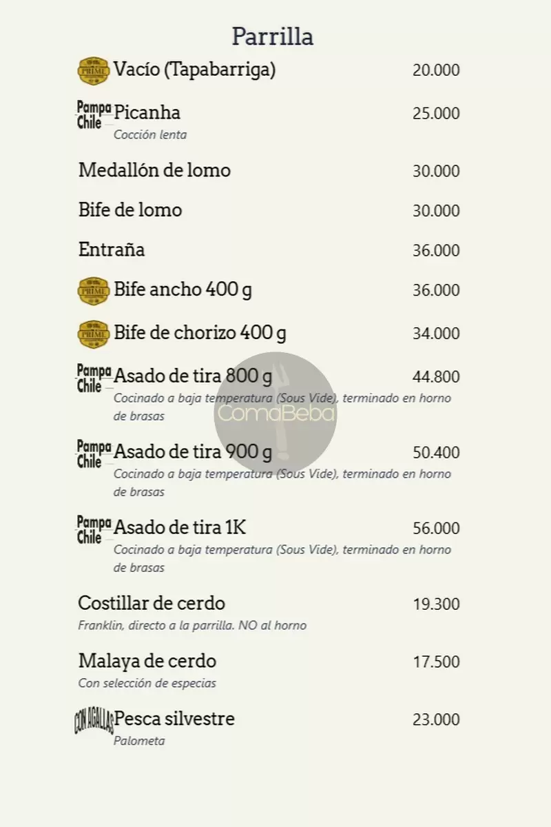 Happening Santiago Menu p4