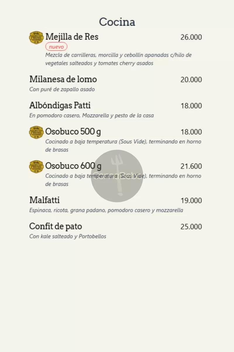 Happening Santiago Menu p5