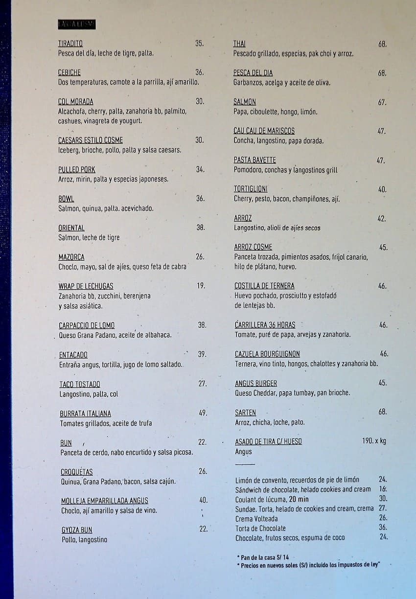 Cosme Menu (2)