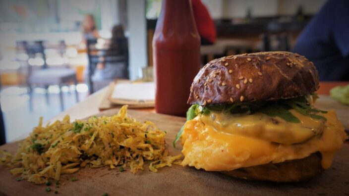 Food and Décor at Café A Bistro