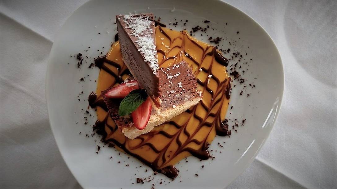 Chocolate Mousse Tart at La Rosa Nautica by Brian Cavanaugh