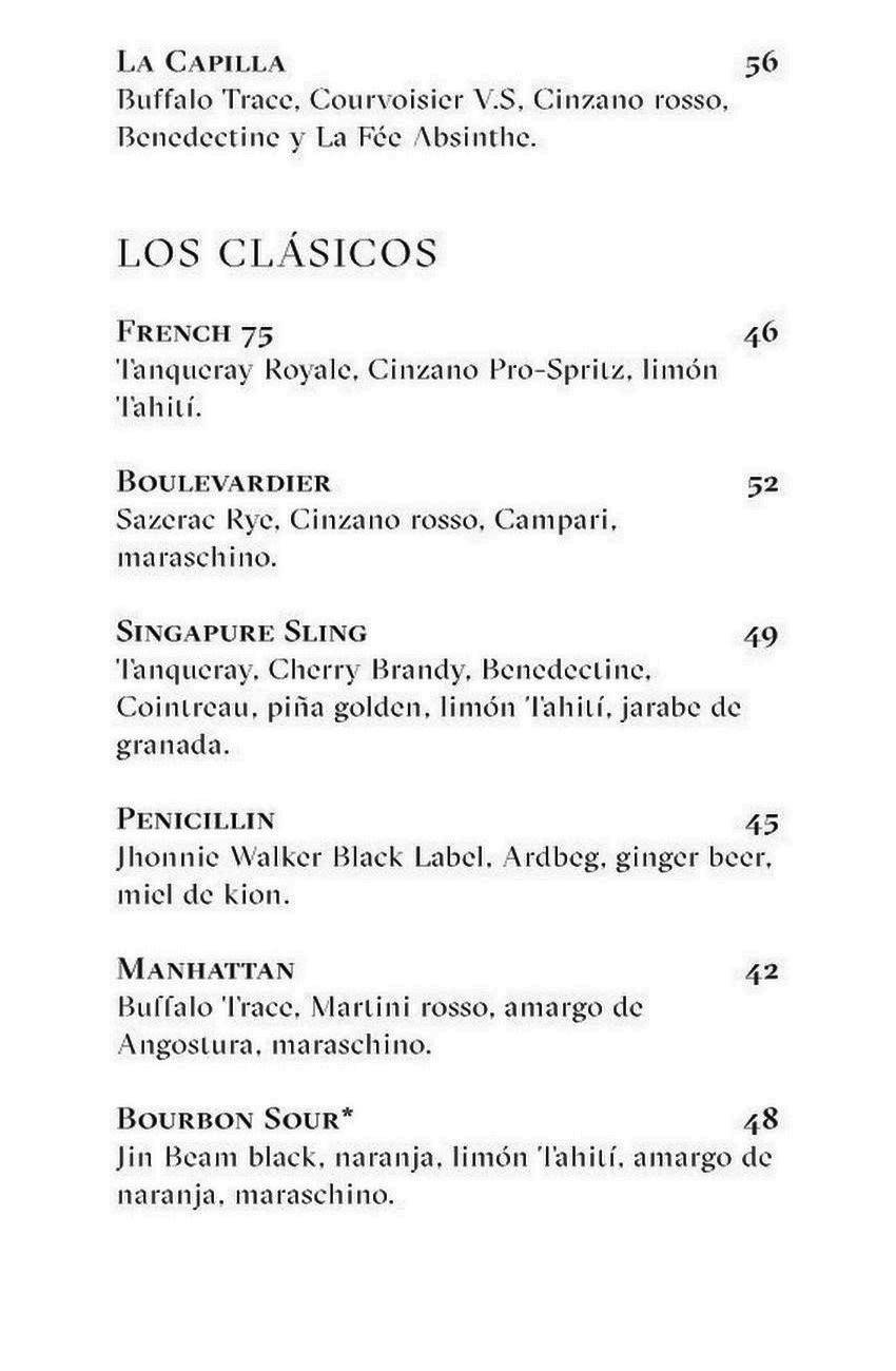 Astrid y Gastón Menu with Prices p12