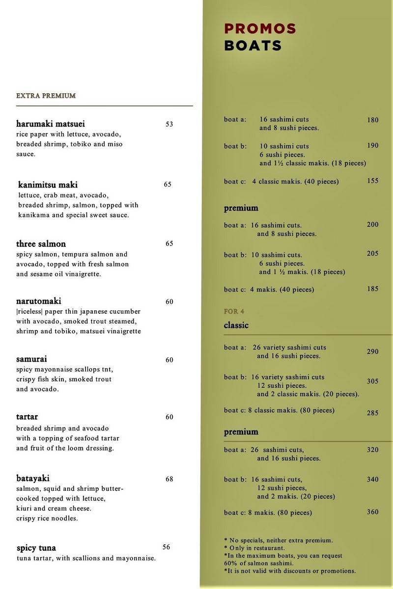 Matsuei Menu with Prices p6