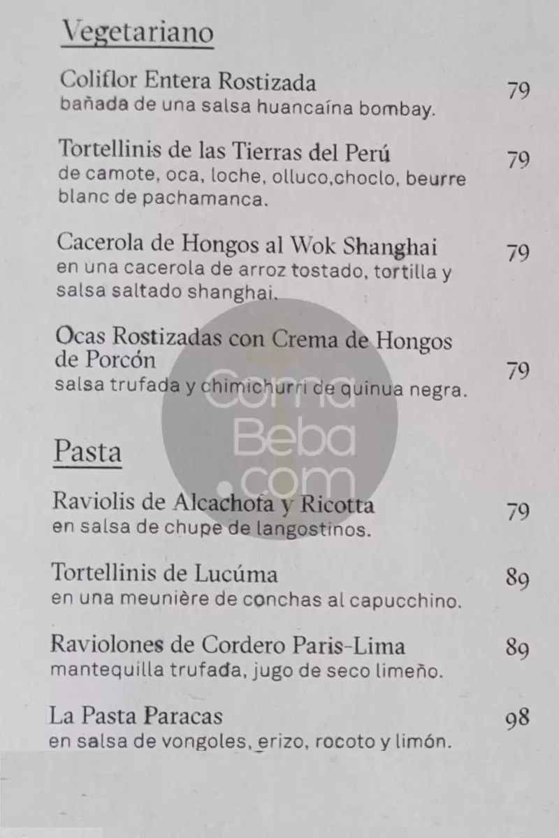 Astrid y Gastón – Carta con Precios p5