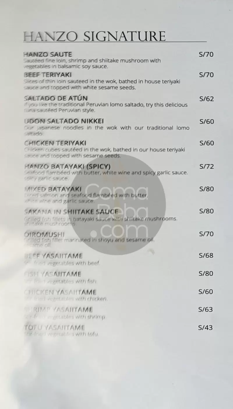 Hanzo Lima Menu p7