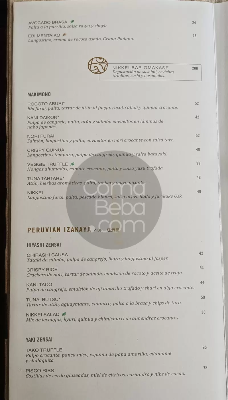 Osaka Lima Menu p3