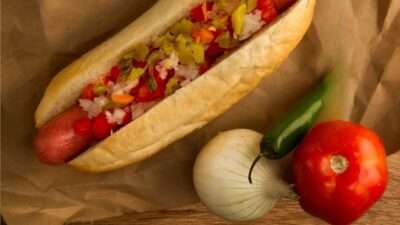 Food and Décor at Hot Dog Ramirez