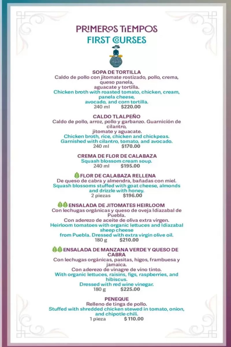 Azul – Mexico City – Menu with Prices p3