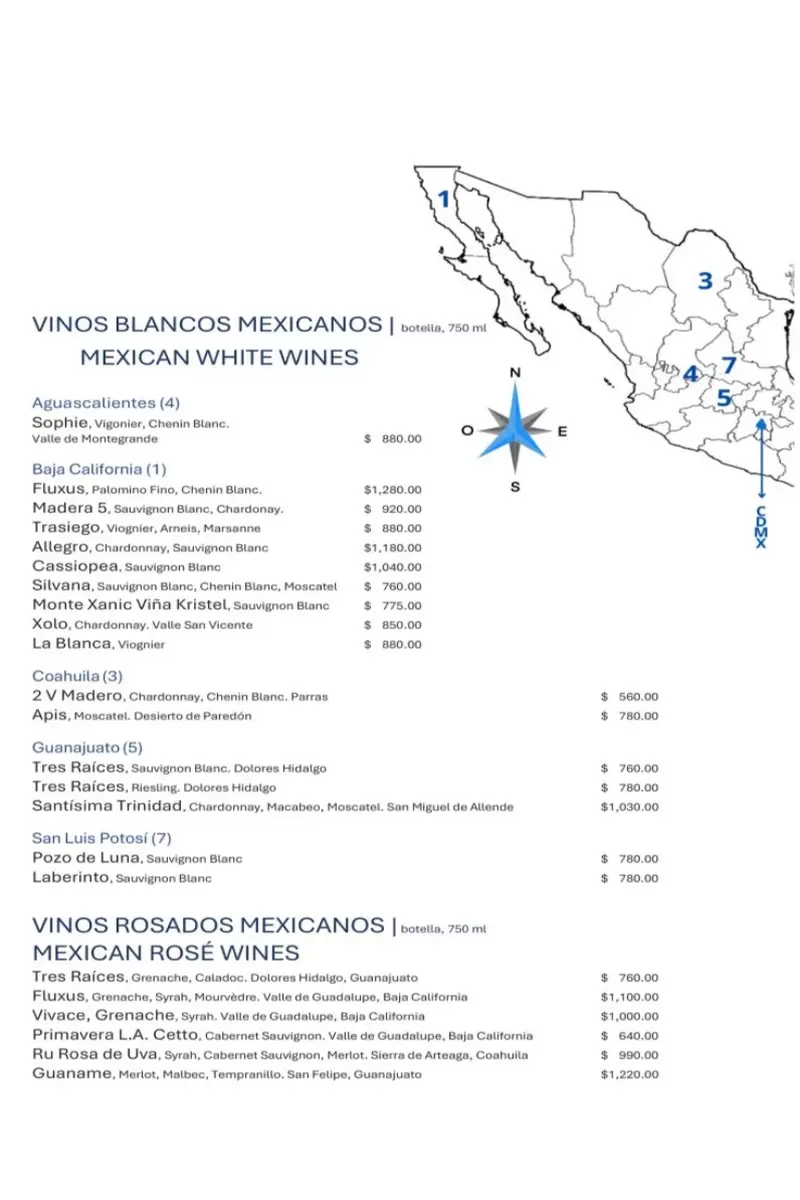 Azul – Mexico City – Menu with Prices p8