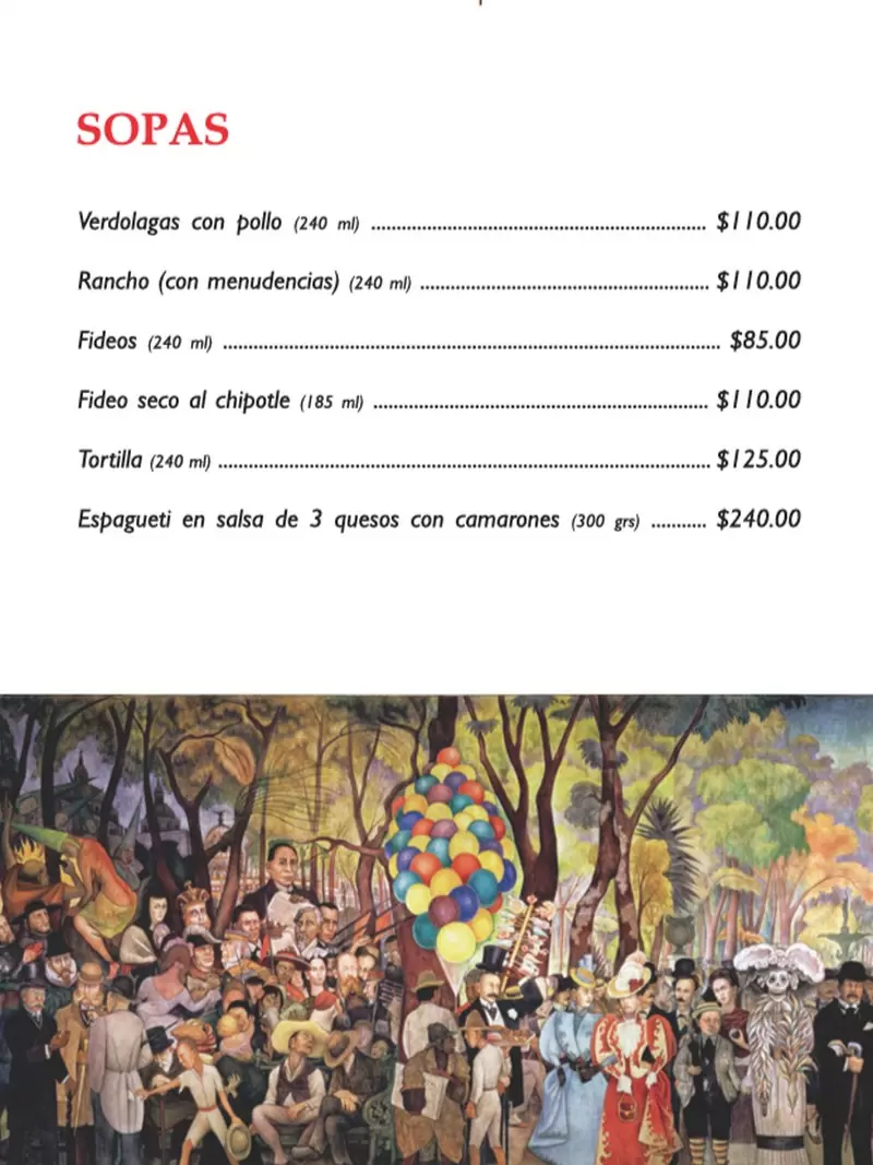 El Cardenal – Mexico City – Menu with Prices p7