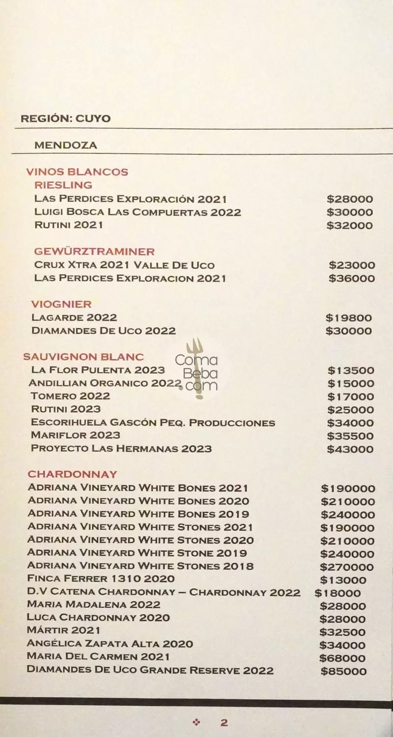 Roux Wine List p2